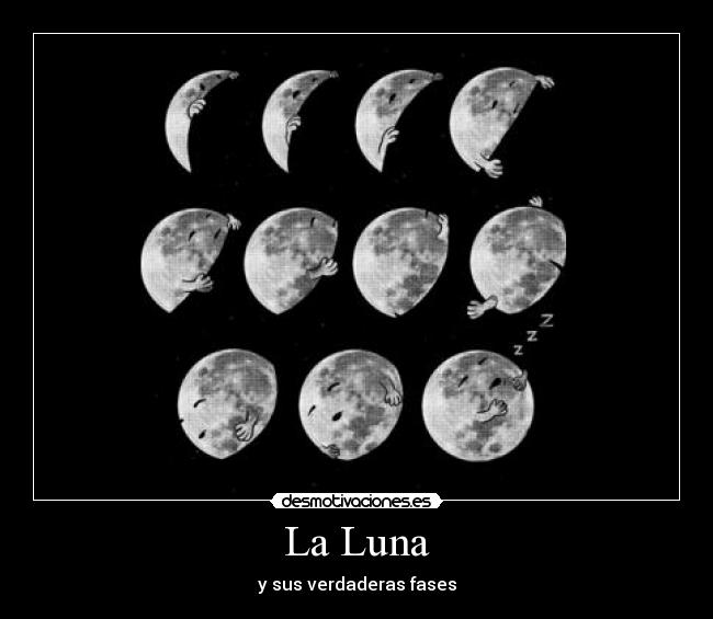 La Luna - y sus verdaderas fases