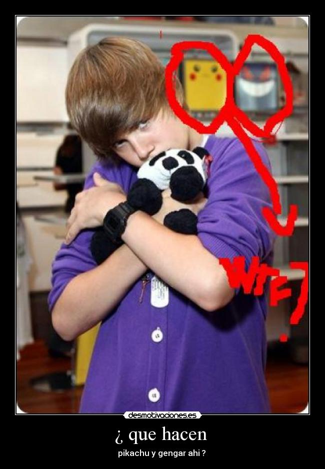 ¿ que hacen - pikachu y gengar ahi ?