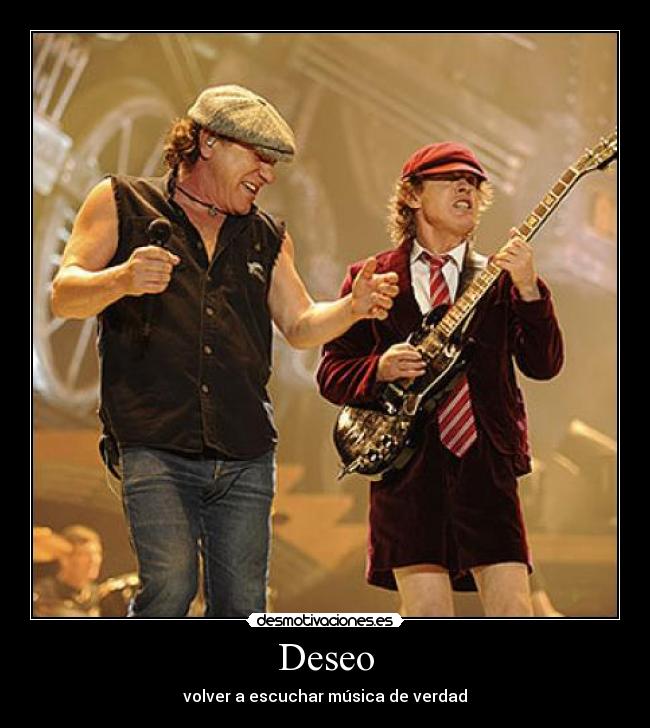 Deseo - volver a escuchar música de verdad