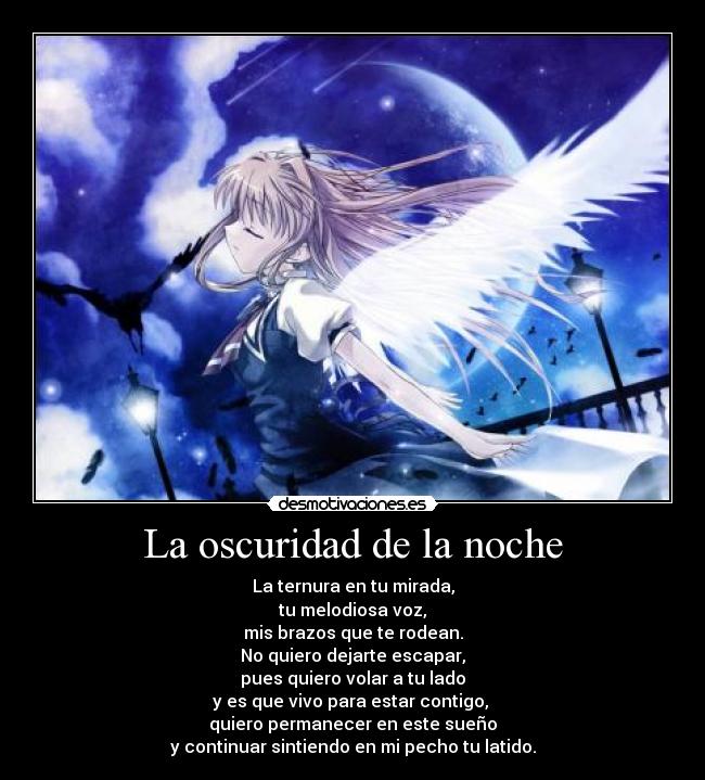 La oscuridad de la noche -