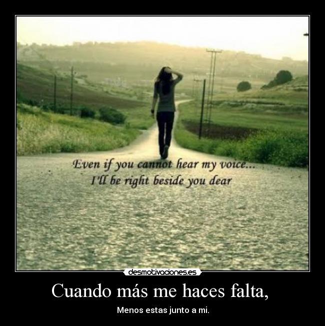 Cuando más me haces falta,  - 