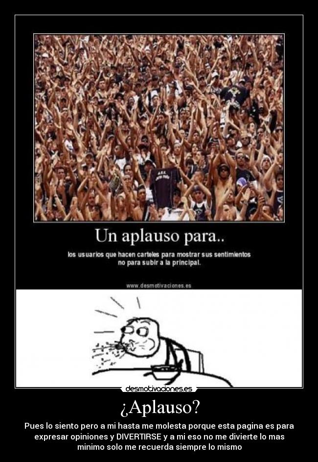 ¿Aplauso? - 