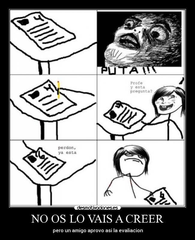 NO OS LO VAIS A CREER -