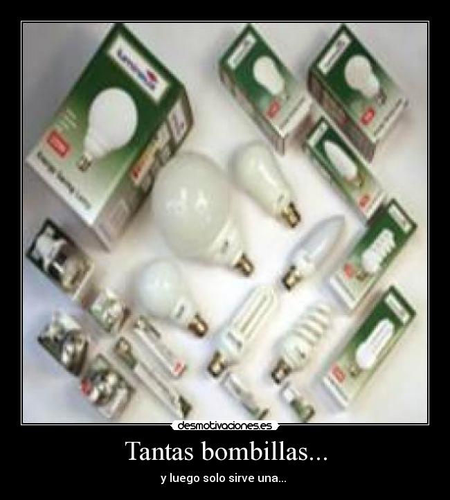 Tantas bombillas... - 