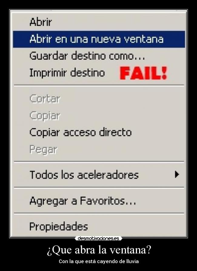 ¿Que abra la ventana? - Con la que está cayendo de lluvia