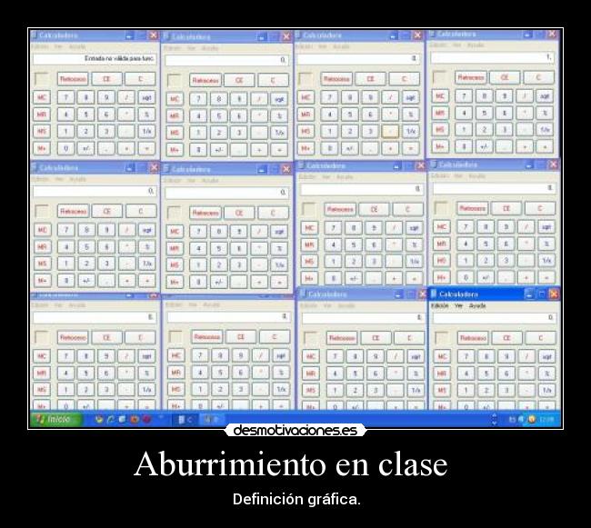 Aburrimiento en clase -