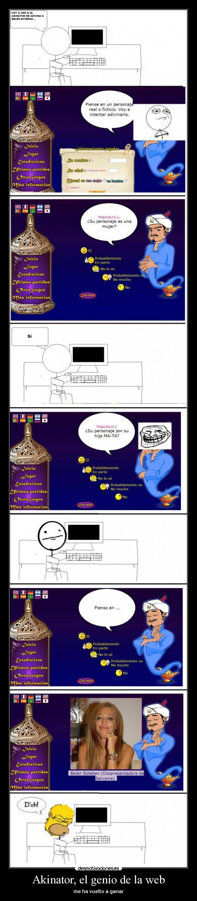 Akinator, el genio de la web - me ha vuelto a ganar