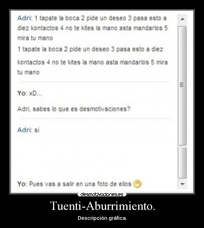 Tuenti-Aburrimiento. -