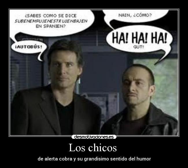 Los chicos - de alerta cobra y su grandisimo sentido del humor