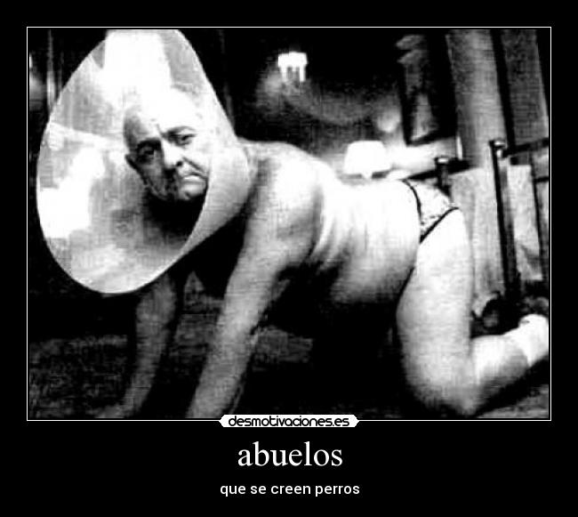 abuelos - que se creen perros
