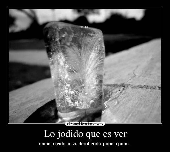 Lo jodido que es ver -