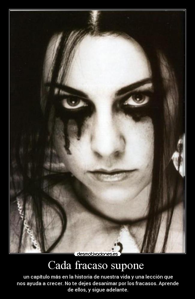 Cada fracaso supone -