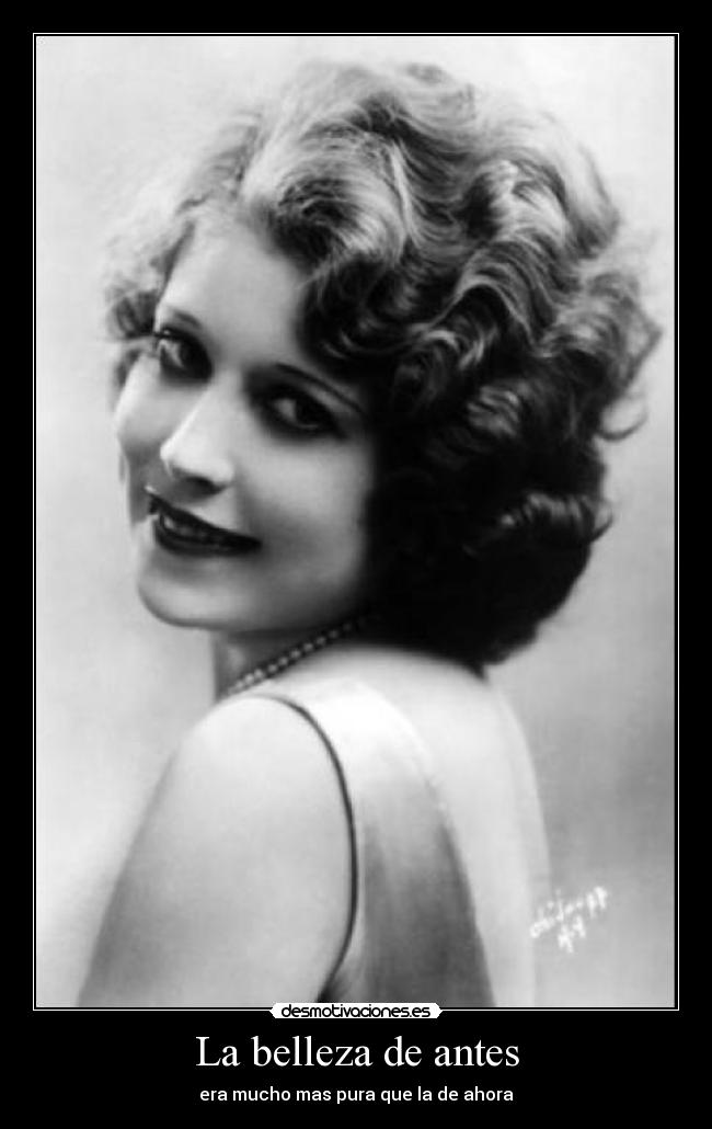 La belleza de antes - 