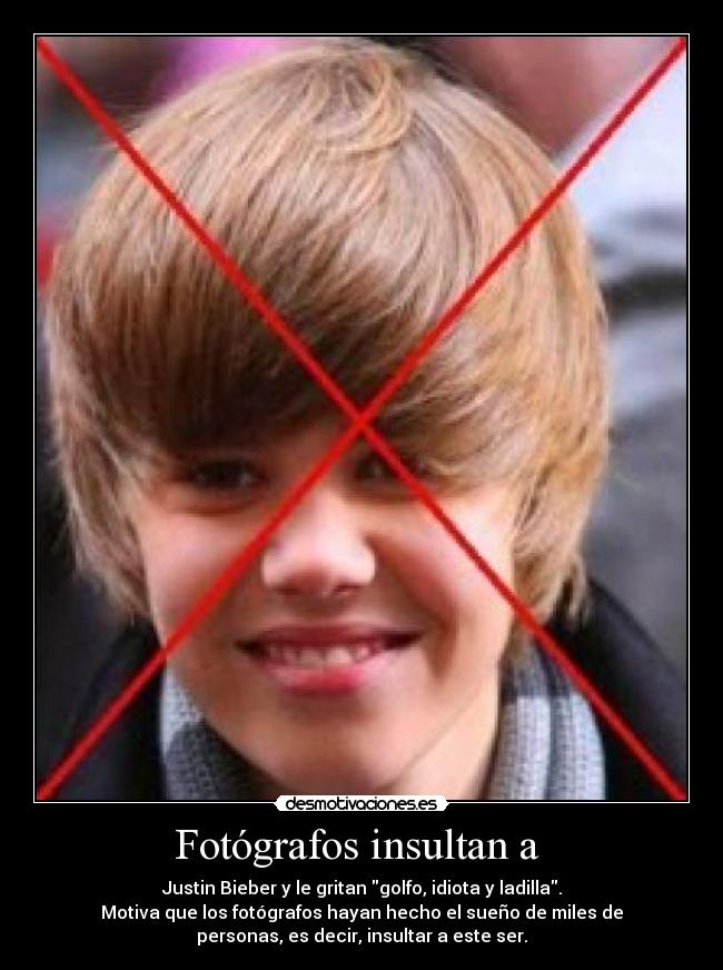 Fotógrafos insultan a  - 