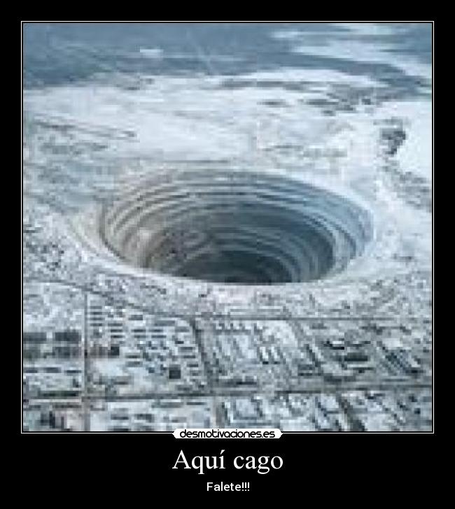 Aquí cago - Falete!!!