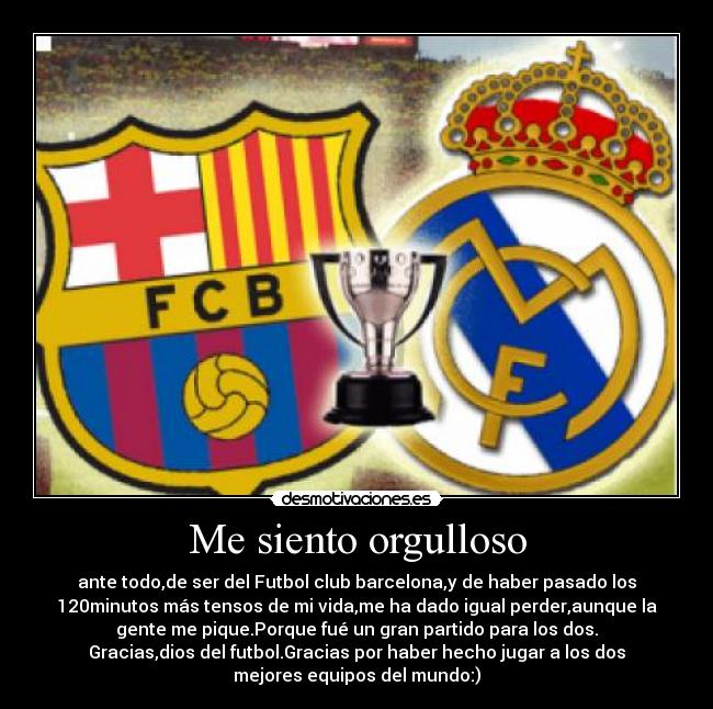 Me siento orgulloso - 
