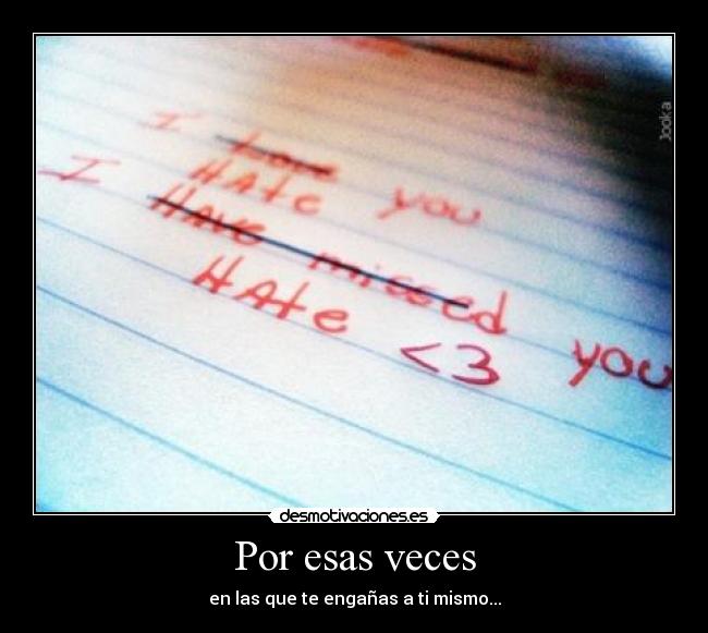 Por esas veces - 