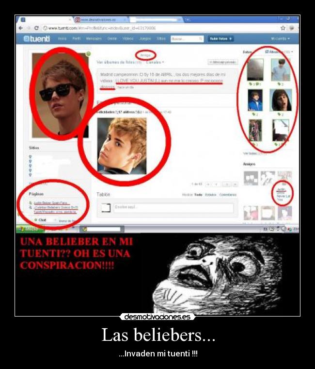 Las beliebers... - ...Invaden mi tuenti !!!