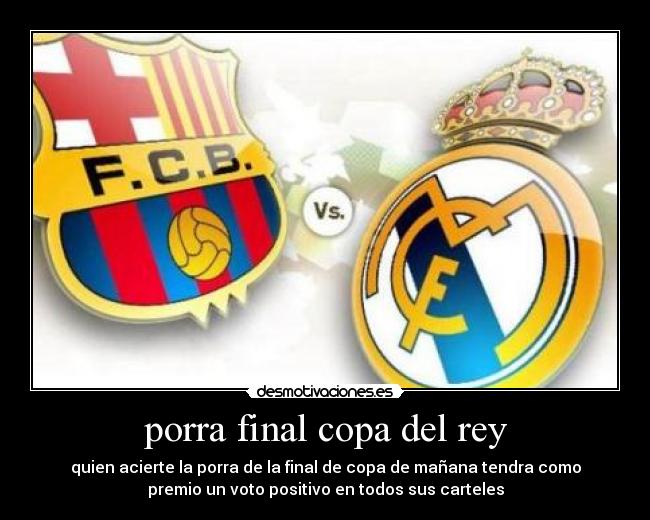 porra final copa del rey - 