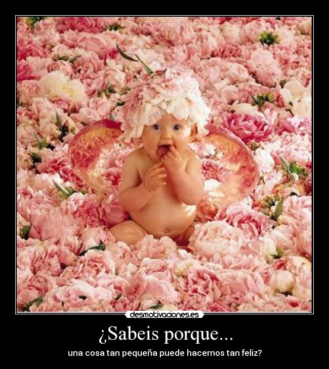 ¿Sabeis porque... - una cosa tan pequeña puede hacernos tan feliz?
