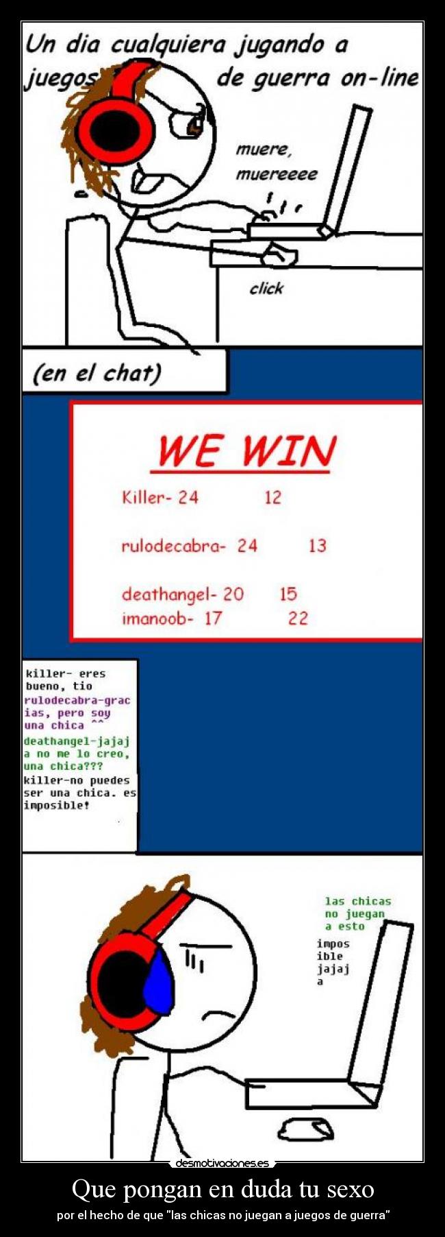 Que pongan en duda tu sexo - 