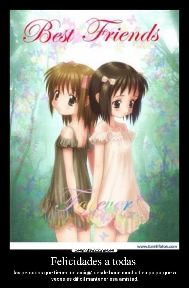 Felicidades a todas -