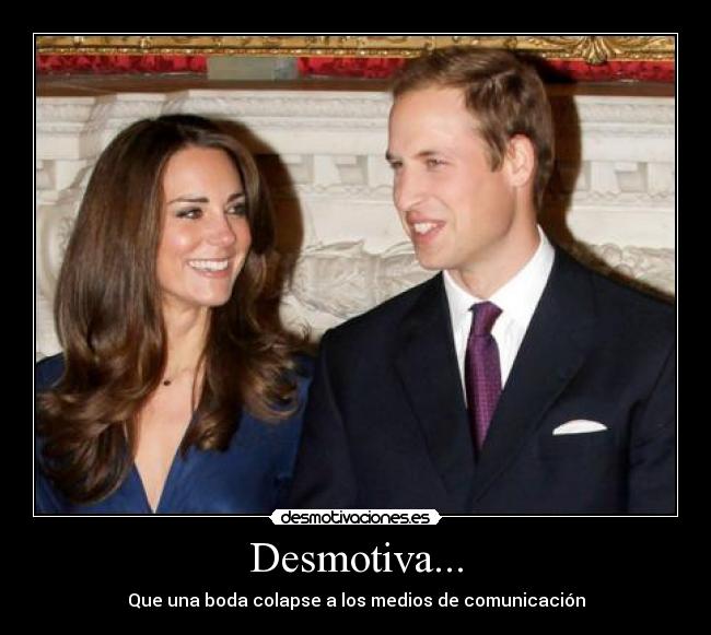 Desmotiva... - Que una boda colapse a los medios de comunicación