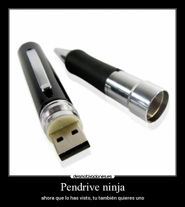 Pendrive ninja - ahora que lo has visto, tu también quieres uno