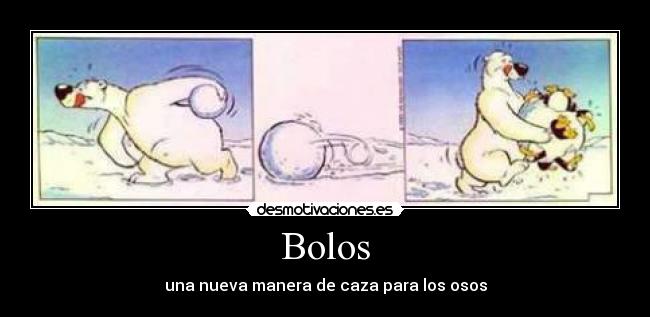 Bolos - una nueva manera de caza para los osos