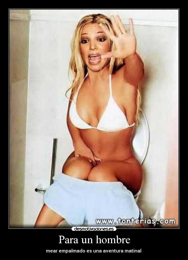 Para un hombre - mear empalmado es una aventura matinal