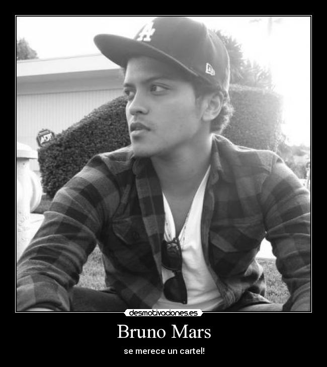 Bruno Mars - se merece un cartel!