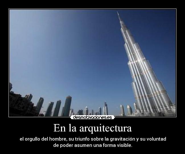 En la arquitectura -
