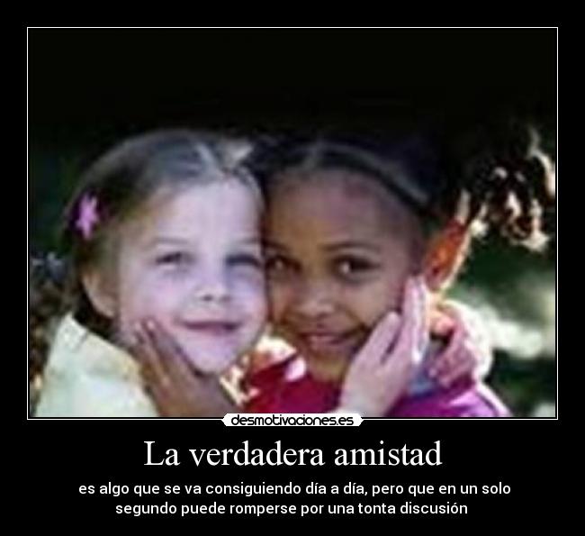 La verdadera amistad -