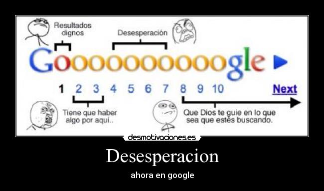 Desesperacion - ahora en google