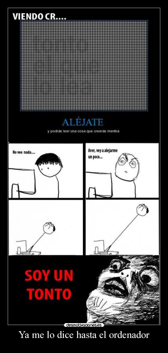 Ya me lo dice hasta el ordenador -