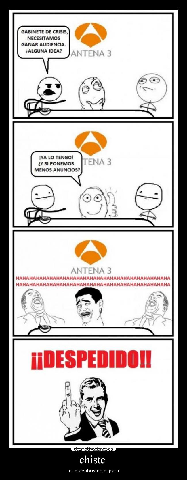 chiste - que acabas en el paro