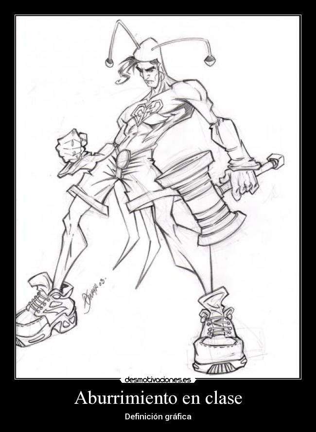 Aburrimiento en clase - Definición gráfica