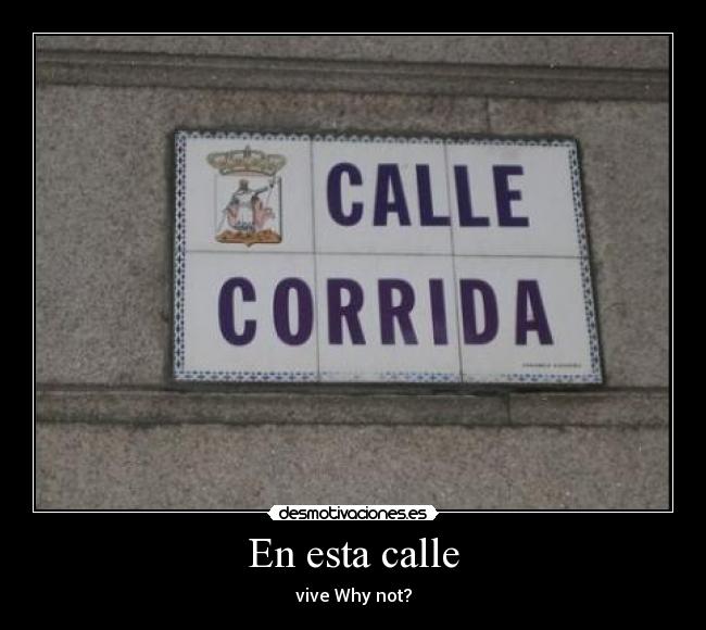 carteles why not calle corrida desmotivaciones