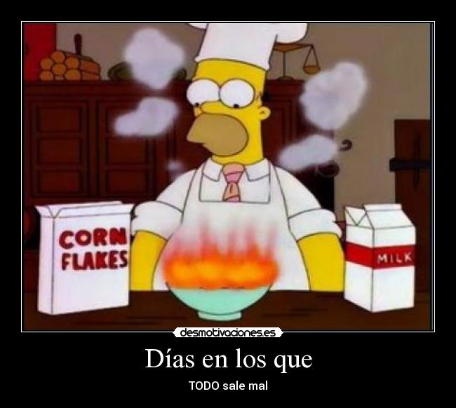 Días en los que - TODO sale mal