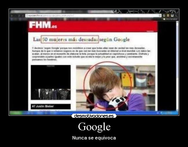 Google - Nunca se equivoca