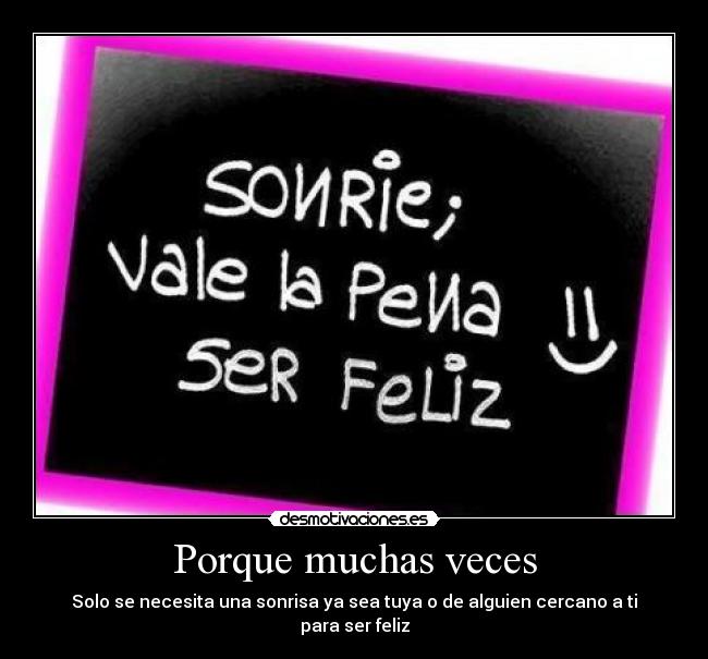 Porque muchas veces - 