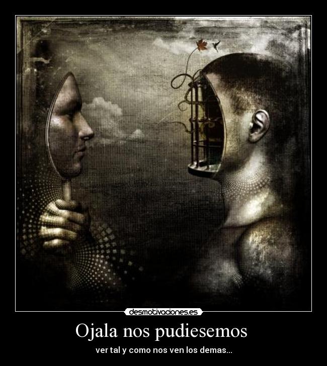 Ojala nos pudiesemos  - ver tal y como nos ven los demas...