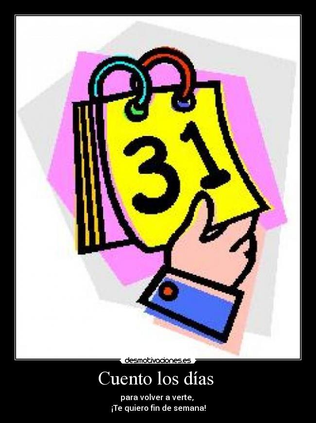 Cuento los días  - 