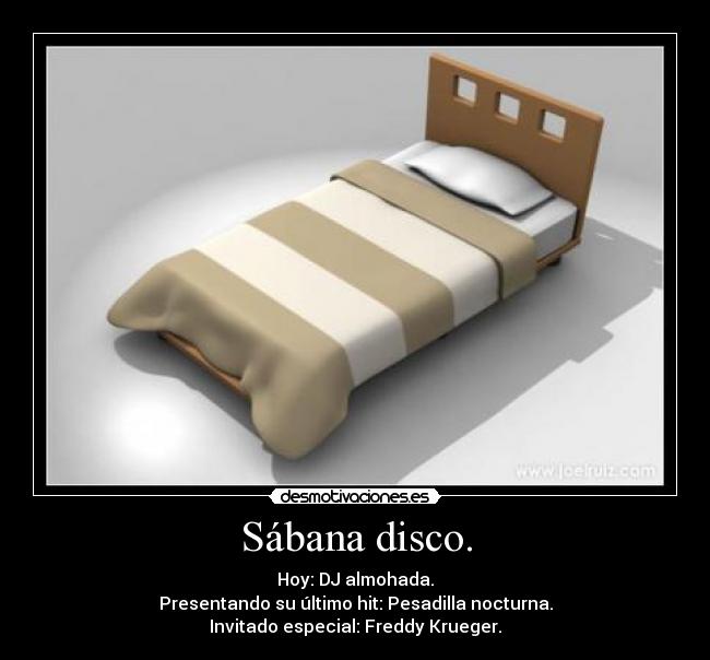 Sábana disco. -
