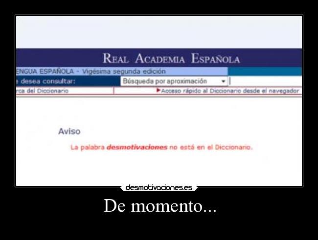 De momento... - 