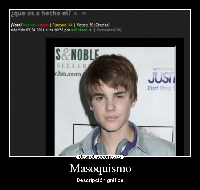 Masoquismo - Descripción gráfica