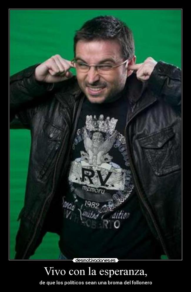 Vivo con la esperanza, -