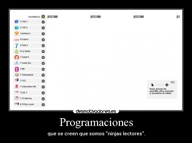 Programaciones -