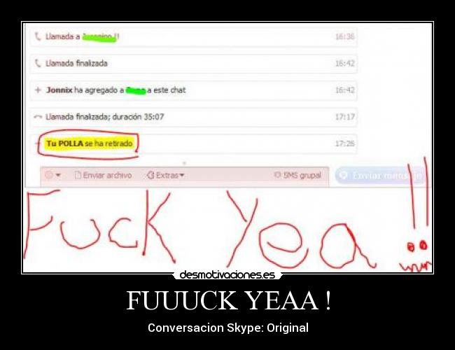 FUUUCK YEAA ! - Conversacion Skype: Original