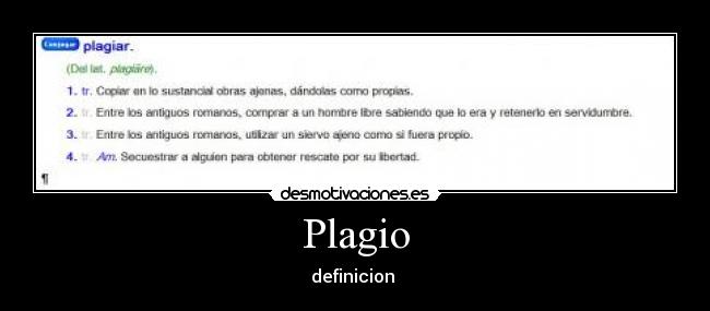Plagio - definicion